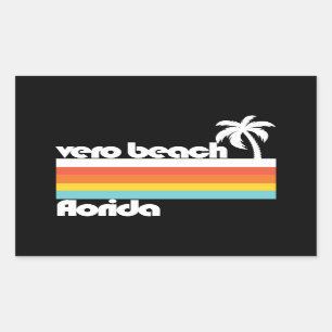 Sticker Rectangulaire Vero Beach Floride