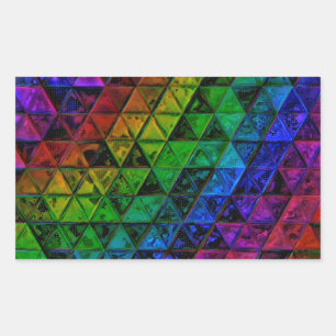 Sticker Rectangulaire Verre de fierté