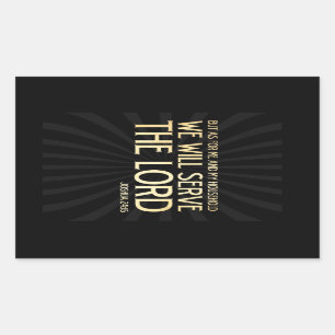 Sticker Rectangulaire Vers scriptural chrétien de bible - 24h15 de