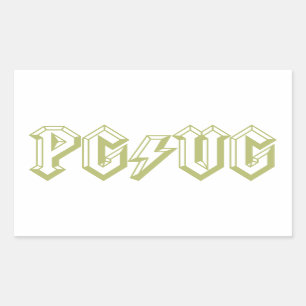 Sticker Rectangulaire Vert de PG/VG
