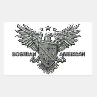 Sticker Rectangulaire Vêtement à thème américain bosniaque