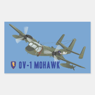 Sticker Rectangulaire Vétérinaire du Vietnam Mohawk