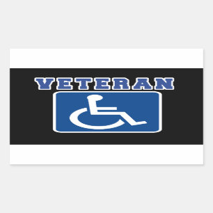 Sticker Rectangulaire Vétérinaire handicapé handicapé