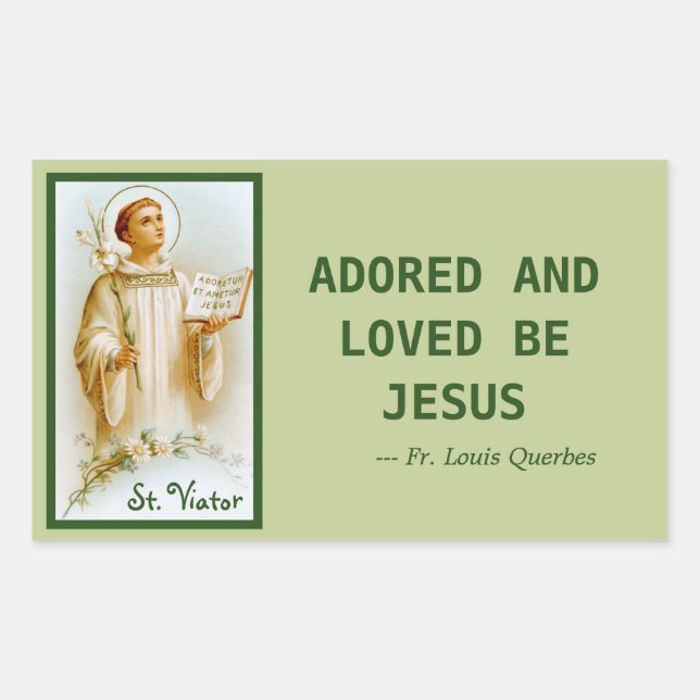 Sticker Rectangulaire Viateur de Lyon le Catéchiste (BF 02) (Devant)