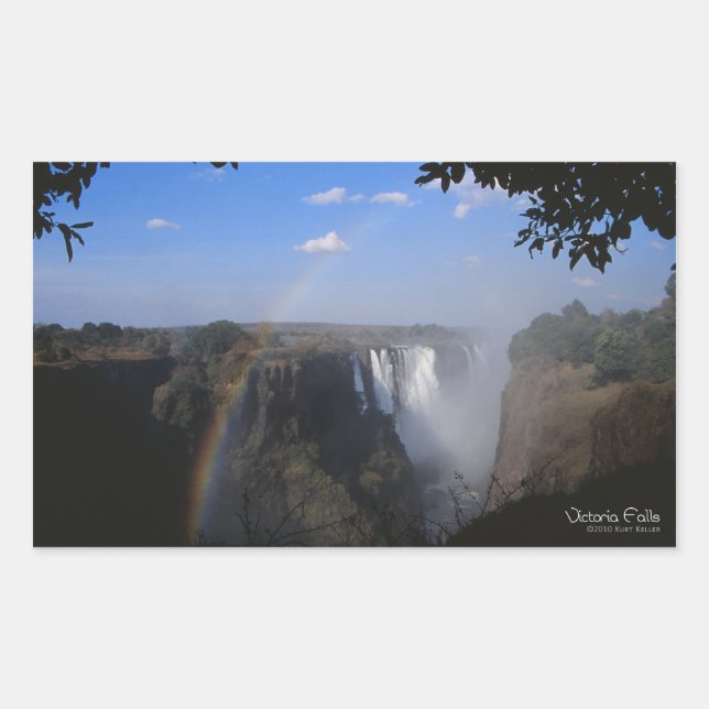 Sticker Rectangulaire Victoria Falls 2 (Devant)