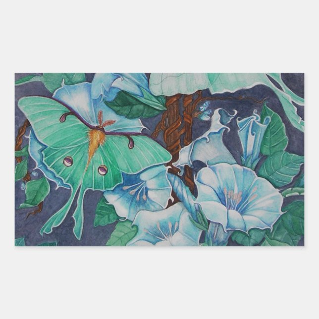 Sticker Rectangulaire Vida de la Luna (Devant)