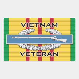 Sticker Rectangulaire Vietnam Vet CIB