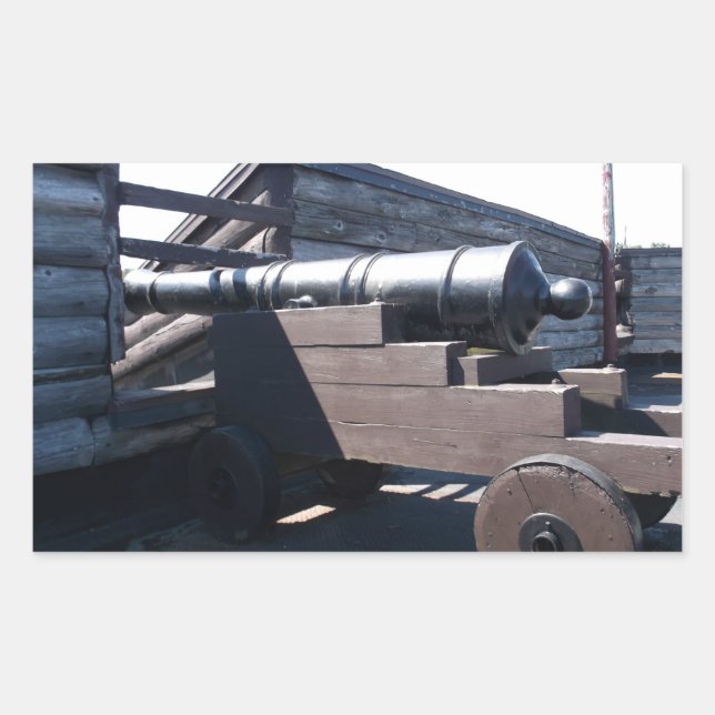 Sticker Rectangulaire Vieux Cannon (Devant)
