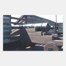 Sticker Rectangulaire Vieux Cannon