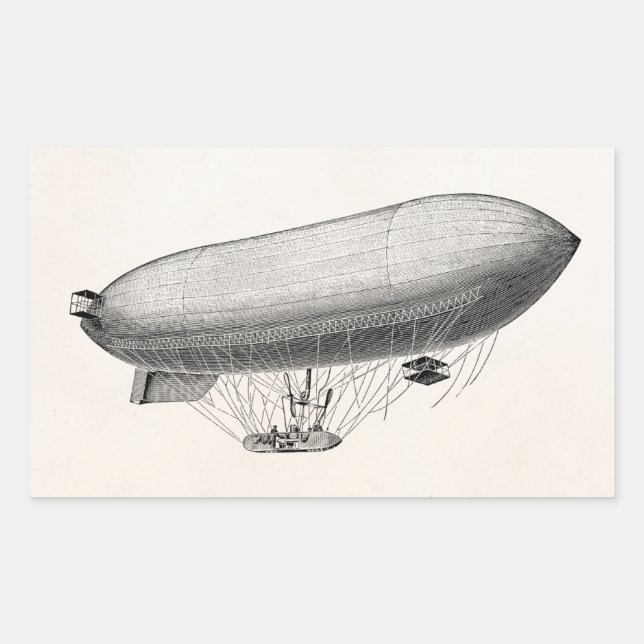 Sticker Rectangulaire Vintage Blimp (Devant)
