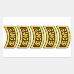 Sticker Rectangulaire Vols d'anciens combattants Rangers aéroportés LRRP