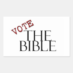 Sticker Rectangulaire VOTEZ La Bible