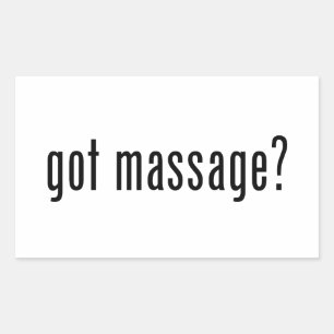Sticker Rectangulaire Vous avez reçu un massage ?