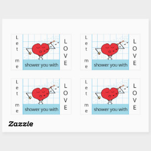 Sticker Rectangulaire Vous faire douter avec amour :