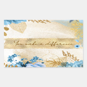 Sticker Rectangulaire Vous faites une différence