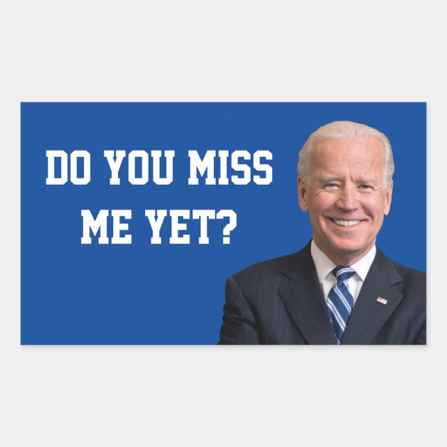 Sticker Rectangulaire Vous Mlle Joe Biden ? (Devant)