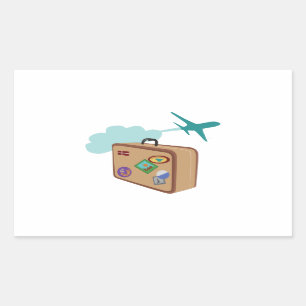 Sticker Rectangulaire Voyage