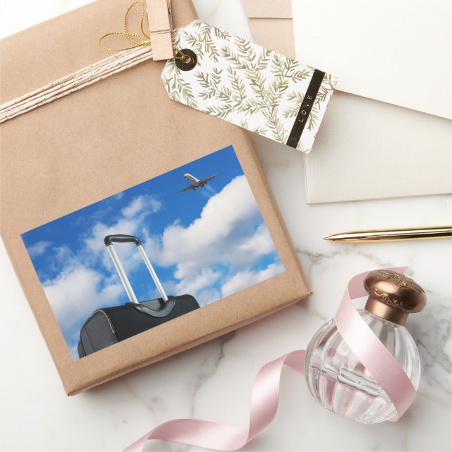 Sticker Rectangulaire Voyage (Cadeaux)