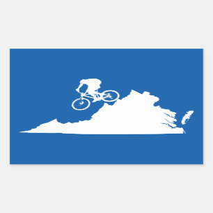 Sticker Rectangulaire VTT Virginia