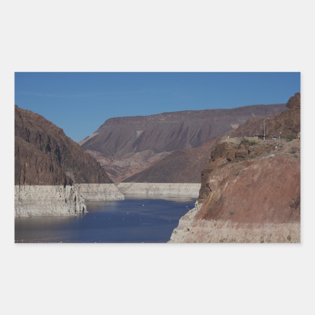 Sticker Rectangulaire Vue du barrage Hoover 2016 (Devant)