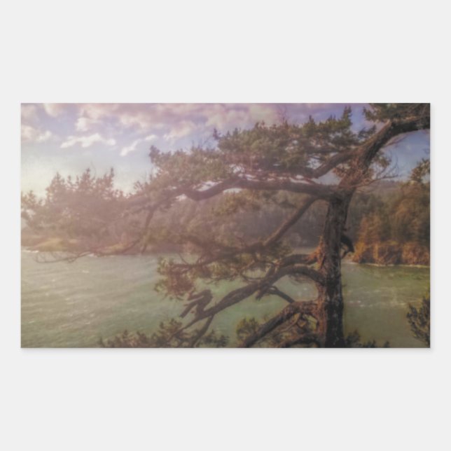 Sticker Rectangulaire Vue du laissez-passer trompeur (Devant)