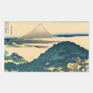 Sticker Rectangulaire Vue du mont Fuji 06