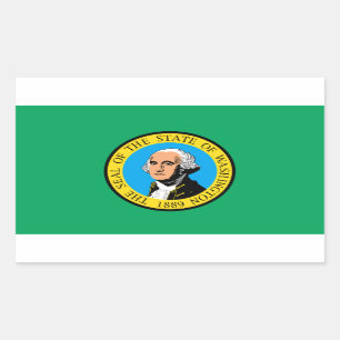 Sticker Rectangulaire Washington