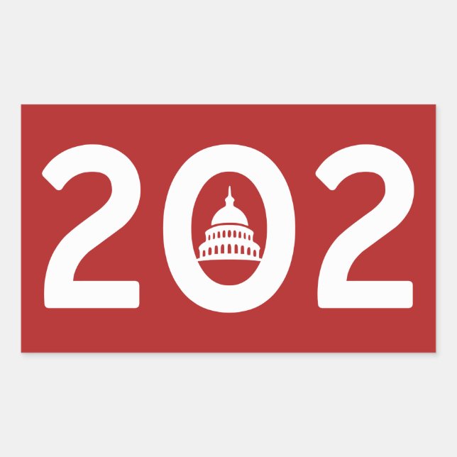 Sticker Rectangulaire Washington D.C. Pride (Devant)