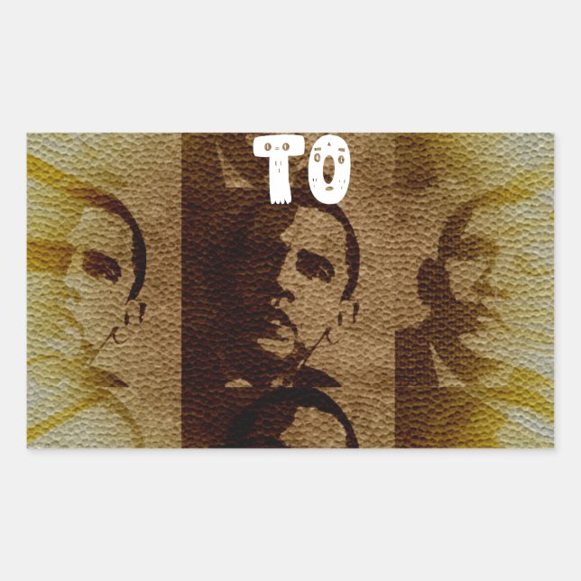 Sticker Rectangulaire Welcome (Devant)