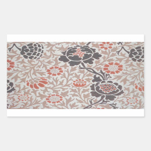 Sticker Rectangulaire William Morris Grafton Botanic Art Design