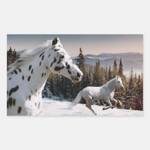 Sticker Rectangulaire Winter Wonderland