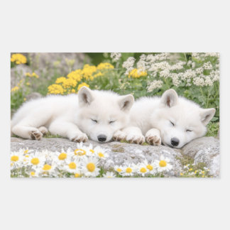 Sticker Rectangulaire Wolf Wild Animal Loving Portrait