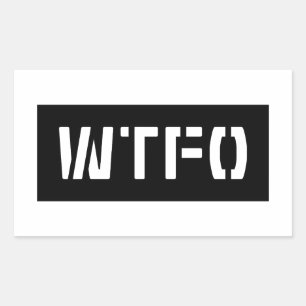 STICKER RECTANGULAIRE WTFO