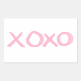 STICKER RECTANGULAIRE XOXO