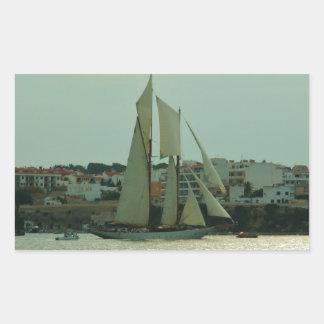 Sticker Rectangulaire Yacht classique