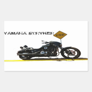 Sticker Rectangulaire Yamaha Stryker "autocollant de l'extrémité"