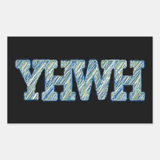 STICKER RECTANGULAIRE YHWH-1