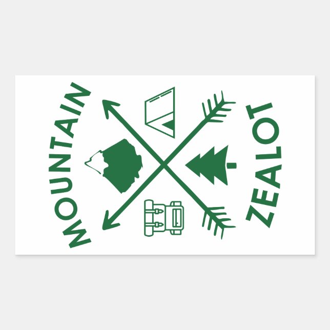 Sticker Rectangulaire Zealot (Devant)