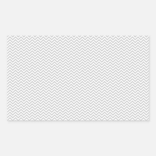 Sticker Rectangulaire ZigZag gris simple (Devant)
