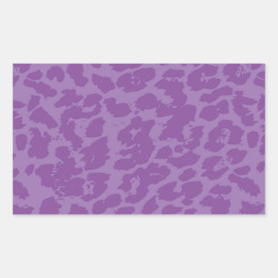 Sticker Rectangulaire Zones animales pourpres