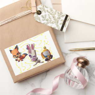 Sticker Rectangulaire Zooba skippy