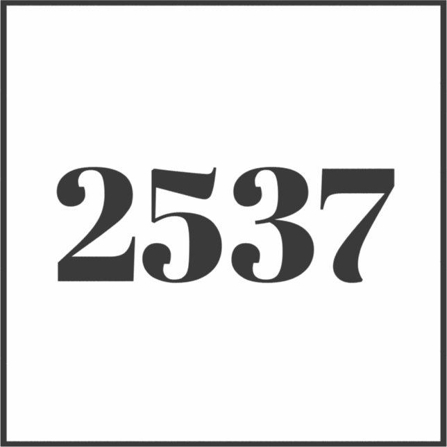 Sticker Recyclage personnalisé des ordures peut numéro de  (Devant)