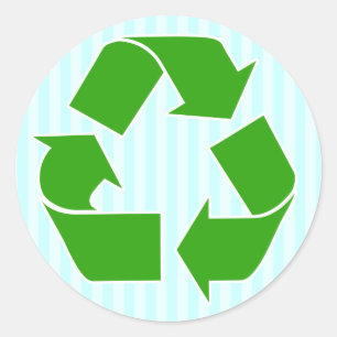 Sticker ReCycle avec bandes bleues
