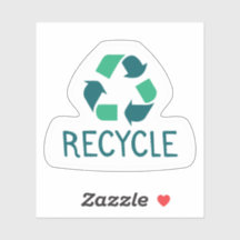 Recycler l'étiquette de forme personnalisée