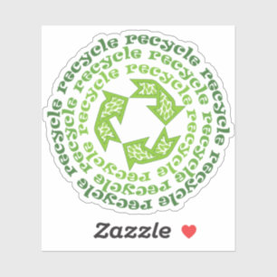 Sticker Recycler, Réutiliser, Réduire le devis avec des fl