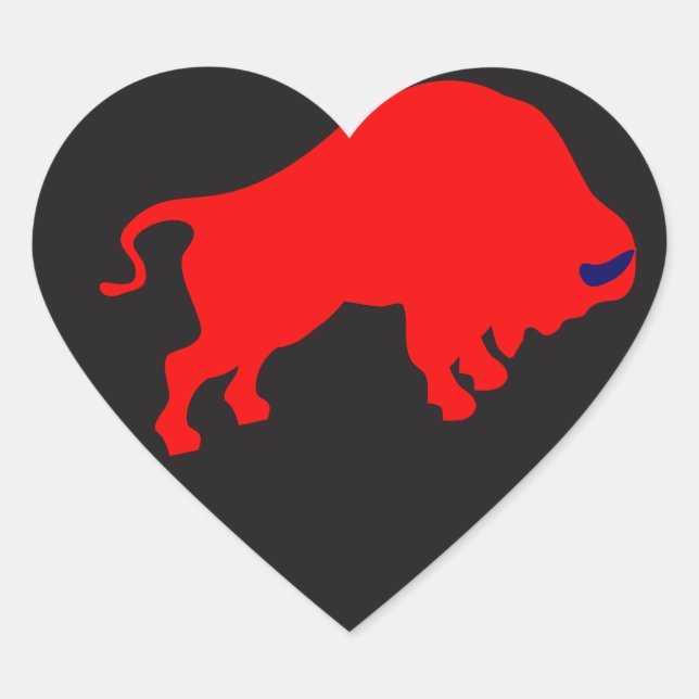 Sticker Red Bull Heart (Devant)