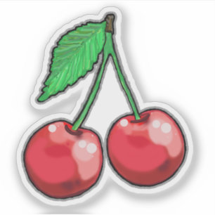 Sticker Red Cherries Fun