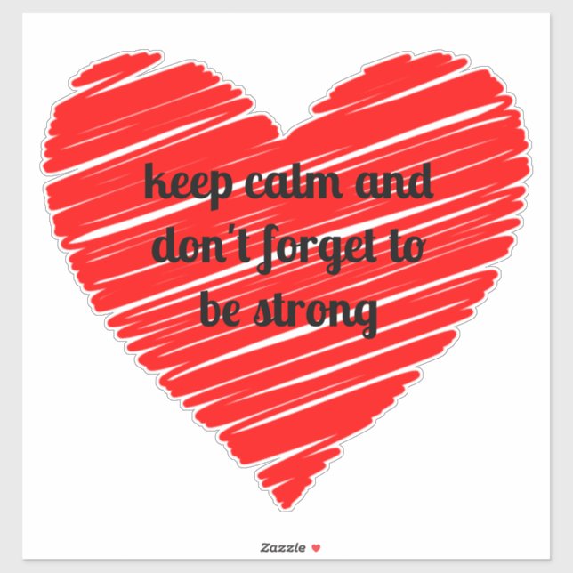 Sticker Red Happy heart romance graphic (Feuille)