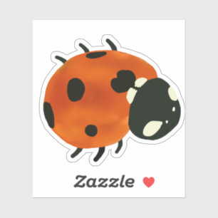 Sticker Red Ladybug
