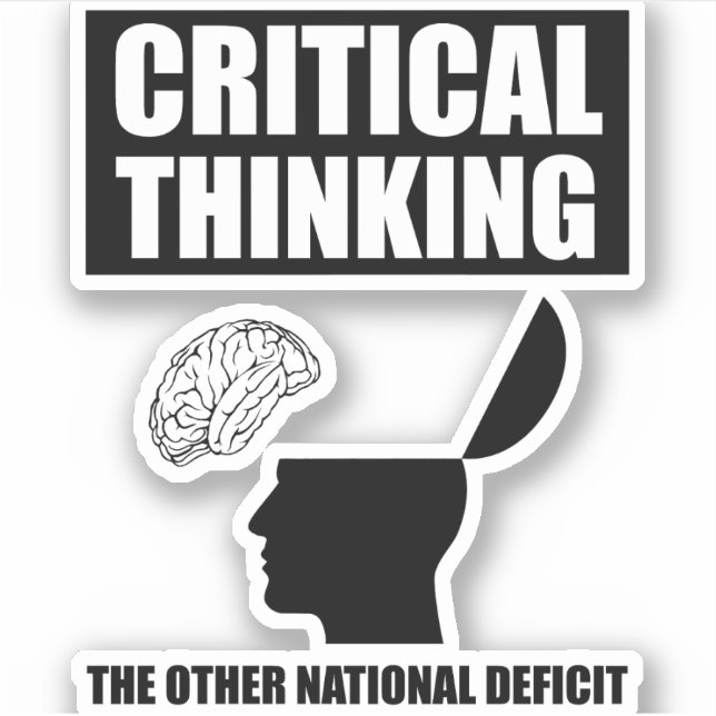 Sticker Réflexion critique sur l'autre déficit national (Devant)